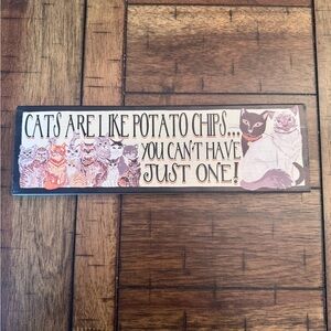 Cats Wooden Sign, Cat Lover Decor, Home Decoration, Gift for Cat Lover, Wood
